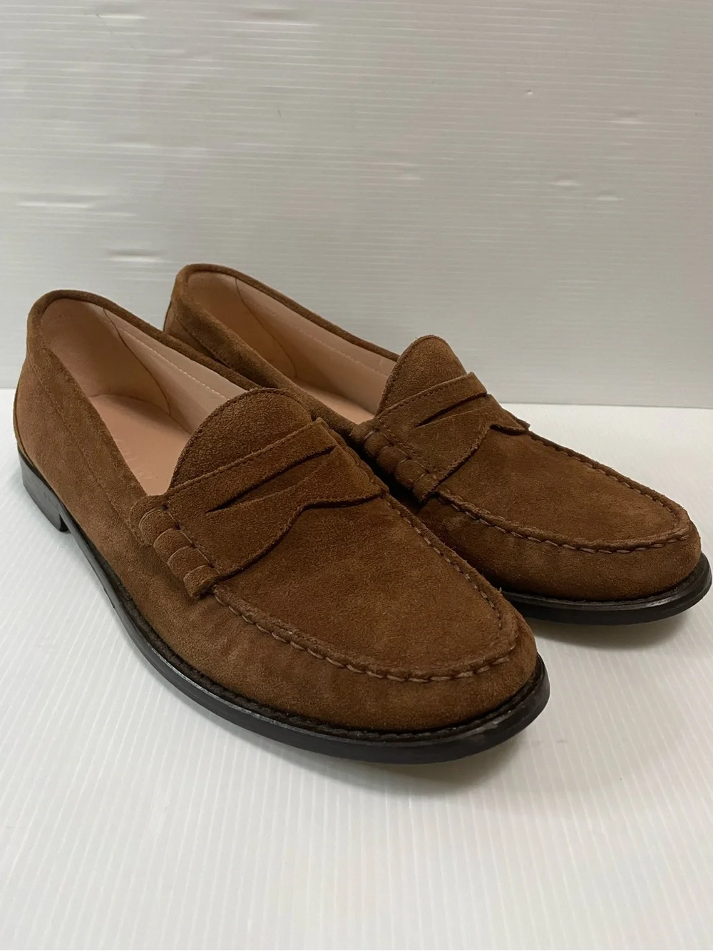 J. Crew Winona penny loafers in Castana Brown suede Size 10